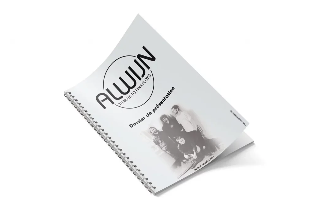 Logo Alwijn en situation sur une brochure