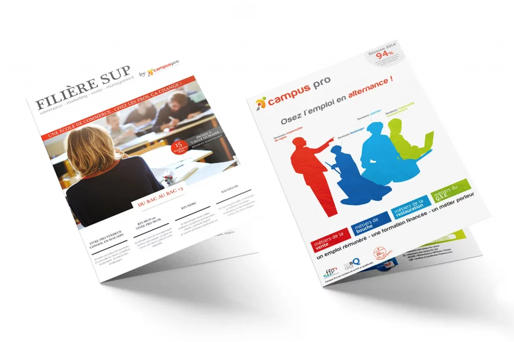 Logo Campus Pro sur Plaquettes