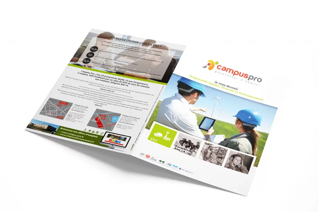 Logo Campus Pro sur Plaquette