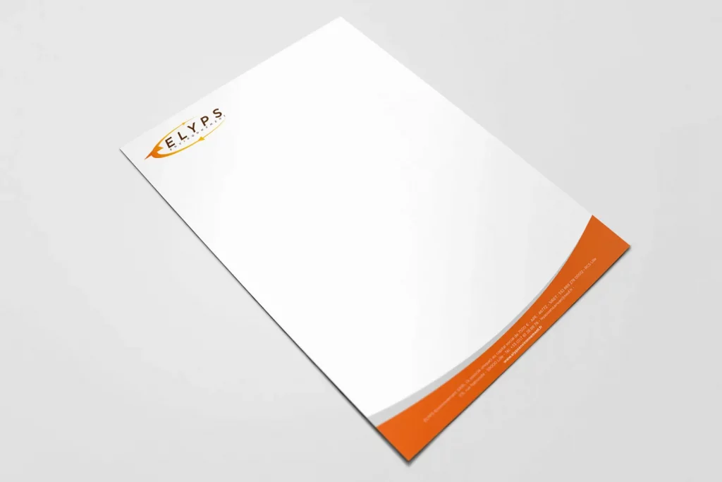 Logo Elyps Environnement sur entête de lettre