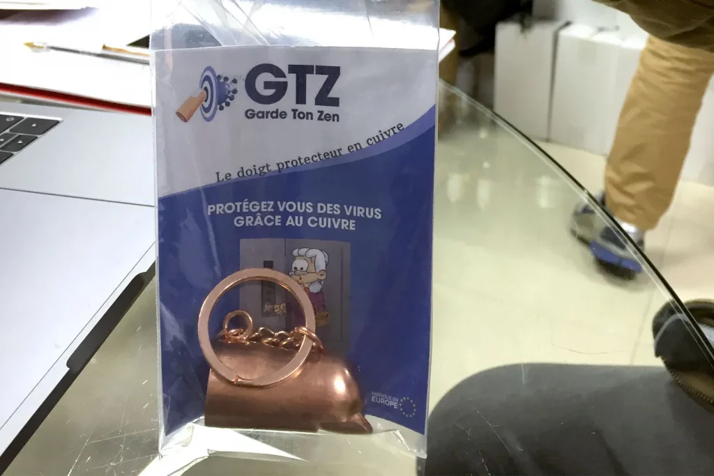 Logo GTZ sur notice d'emballage