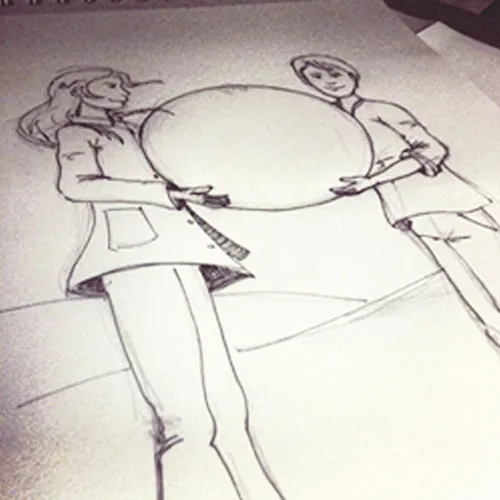 Croquis pour l'illustration du Forum Tarnais