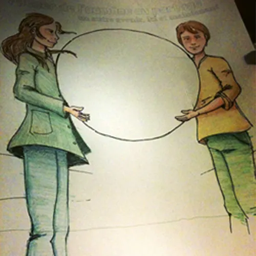 Test couleur au crayon pour l'illustration