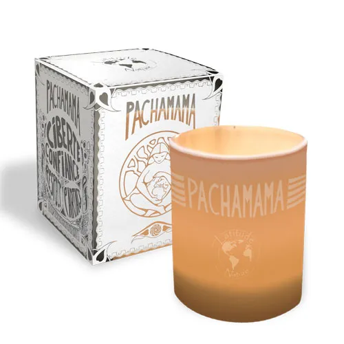 Boîte de bougie et verre à bougie pour la gamme Pachamama