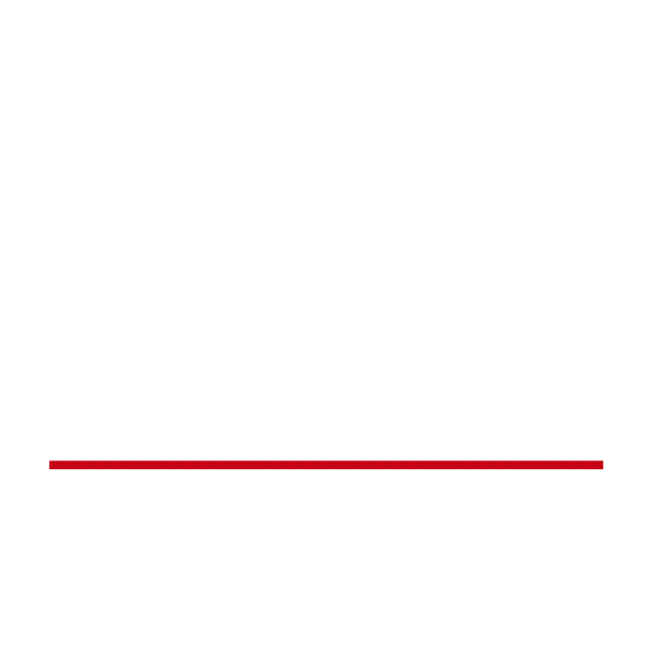 Déclinaison du logo Baptiste et Rouvière en version blanche et ligne rouge