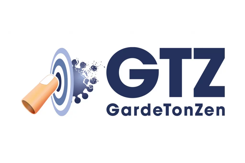 Logo GTZ Garde Ton Zen, identité visuelle claire et compréhensible pour une société innovante, créée par un graphiste indépendant à Montauban