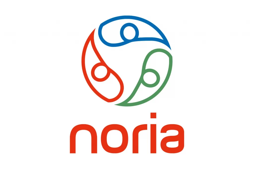 Logo Noria, design graphique professionnel et moderne pour une entreprise spécialisée dans le capital investissement au service d’une écologie intégrale, conçu par un graphiste indépendant à Montauban