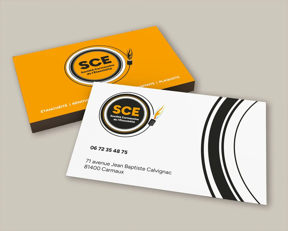 Cartes de visite graphiques et professionnelles, conçues comme un prolongement direct de votre identité visuelle.