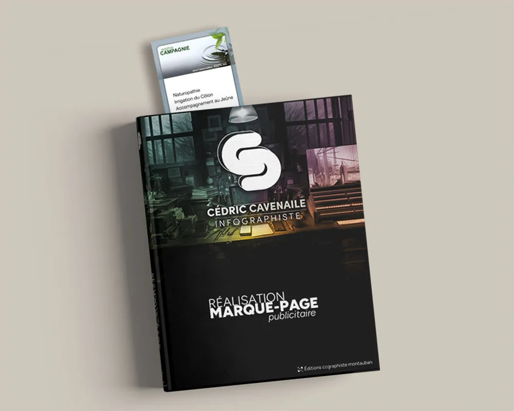 Marque-pages imprimés personnalisés, conçus comme des supports pratiques et élégants pour valoriser votre communication.