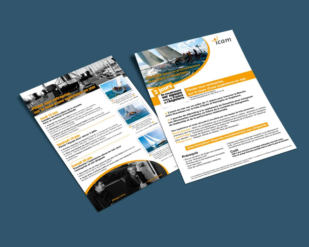 Flyers imprimés conçus pour diffuser un message clair, attractif et percutant, sur des formats adaptés à vos actions de communication.