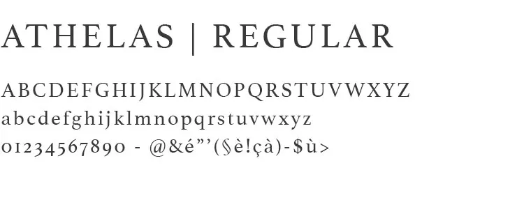 Typographie Athelas Regular