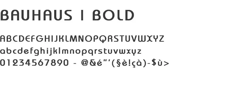 Typographie Bauhaus Bold