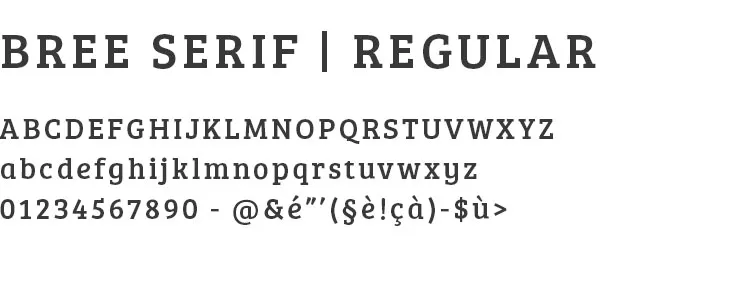 Typographie Bree Serif Regular