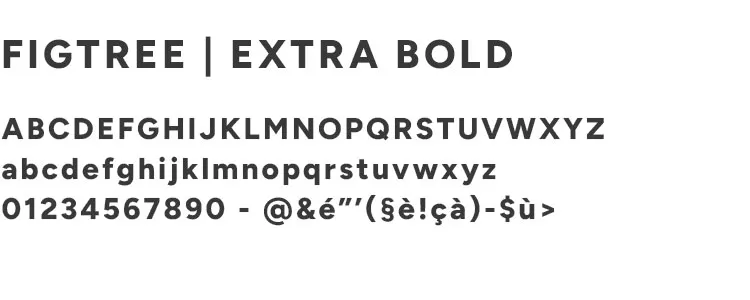 Typographie Figtree Extra Bold