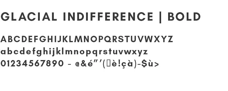 Typographie Glacial Bold