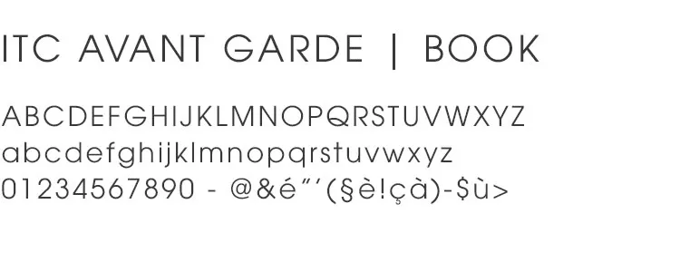 Typographie ITC Avant Garde Book