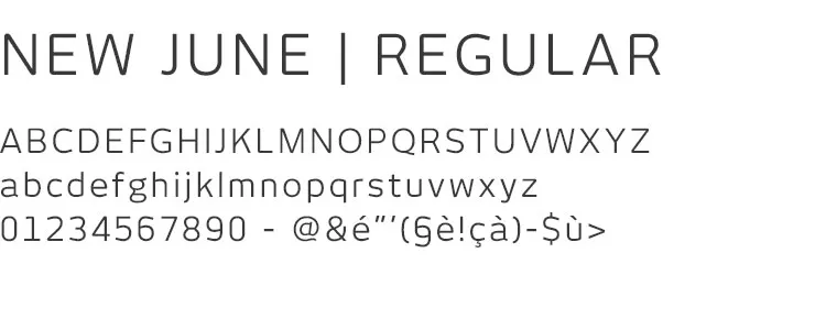 Typographie New June Regular