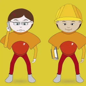 Vignette montrant un dessin vectoriel pour un centre de formation