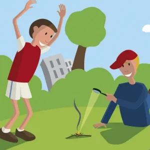 vignette pour une illustration vectorielle sur les risques d'incendie