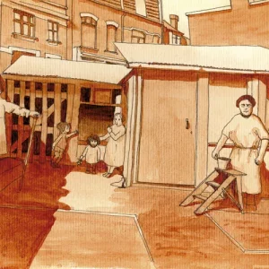 vignette montrant une illustration aquarelle pour le livre conte d'in bacleu