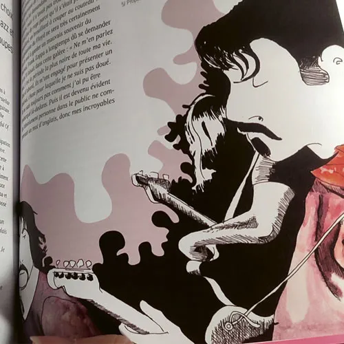 Vignette présentant une illustration à l'aquarelle pour le magazine Speak to Me