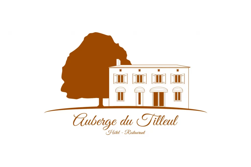 Variation du logo Auberge du tilleul